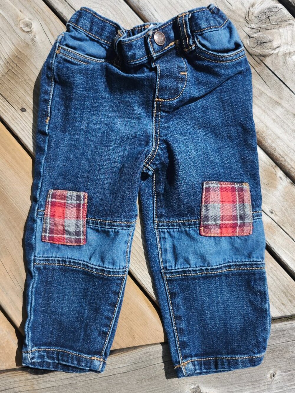 Oshkosh B'gosh Baby B'Gosh patchwork Jeans size 18 months BABY JEANS